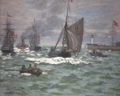 Der Eingang zum Hafen von Le Havre von Claude Monet